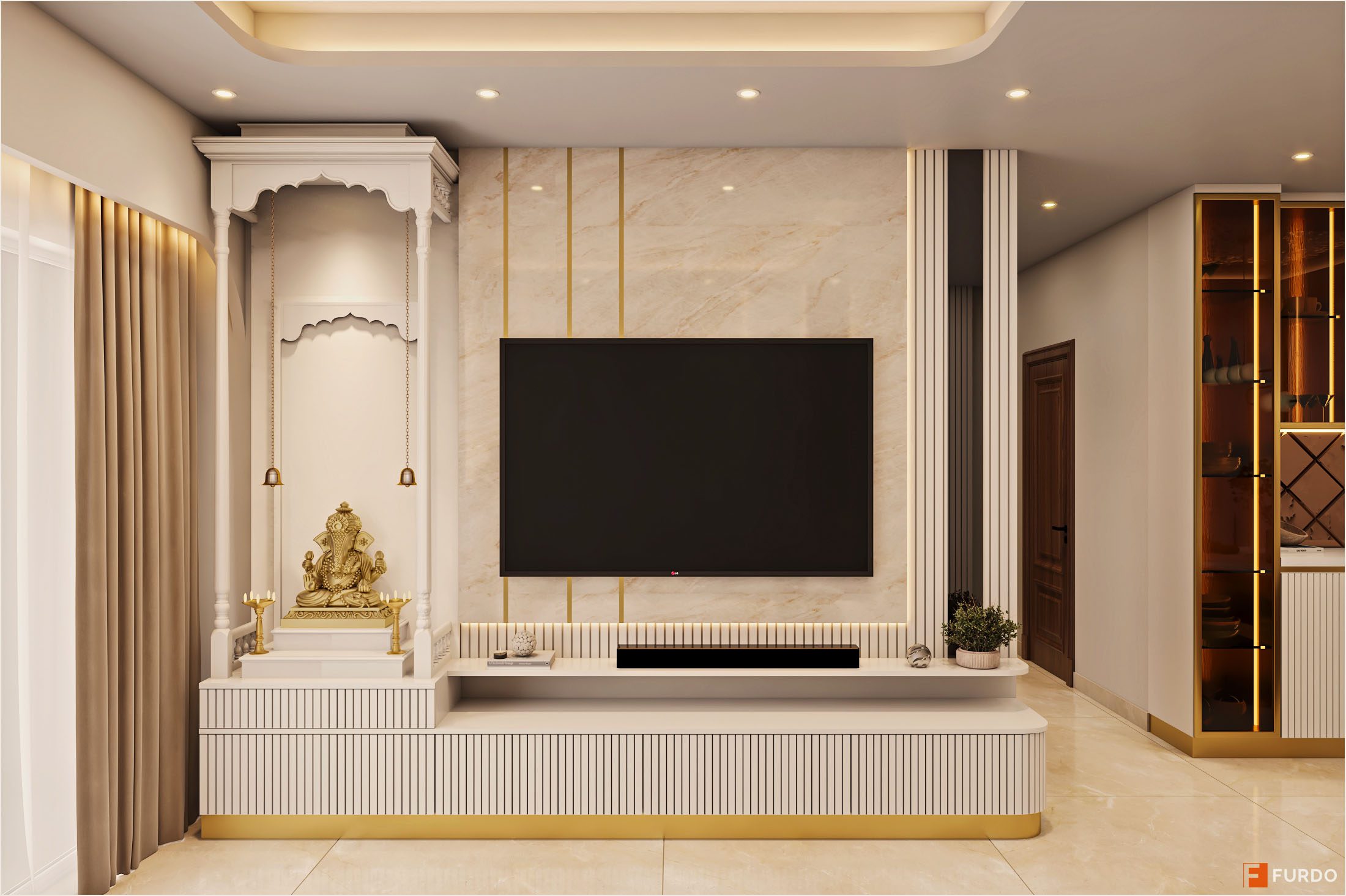Prestige City Bangalore — Furdo living room design