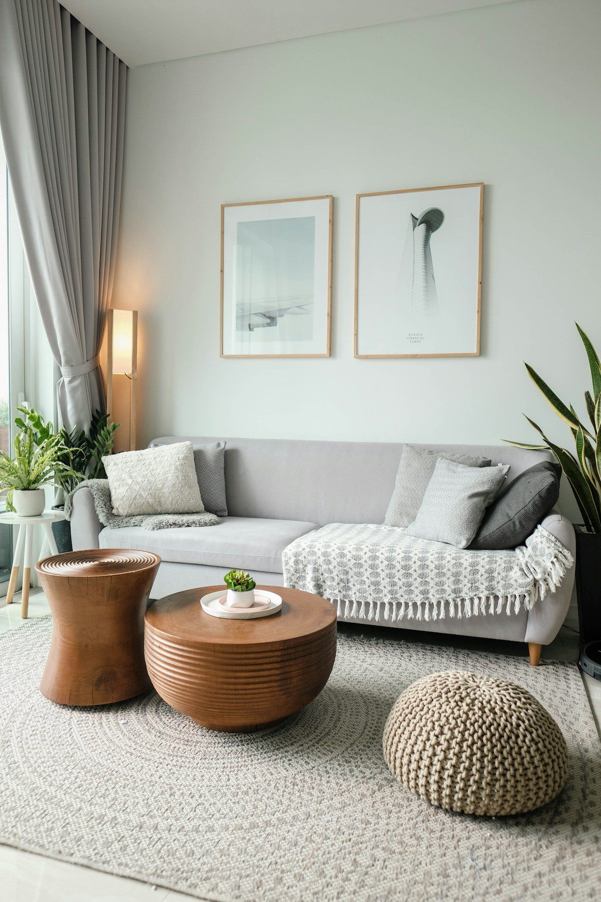 A contemporary living room
