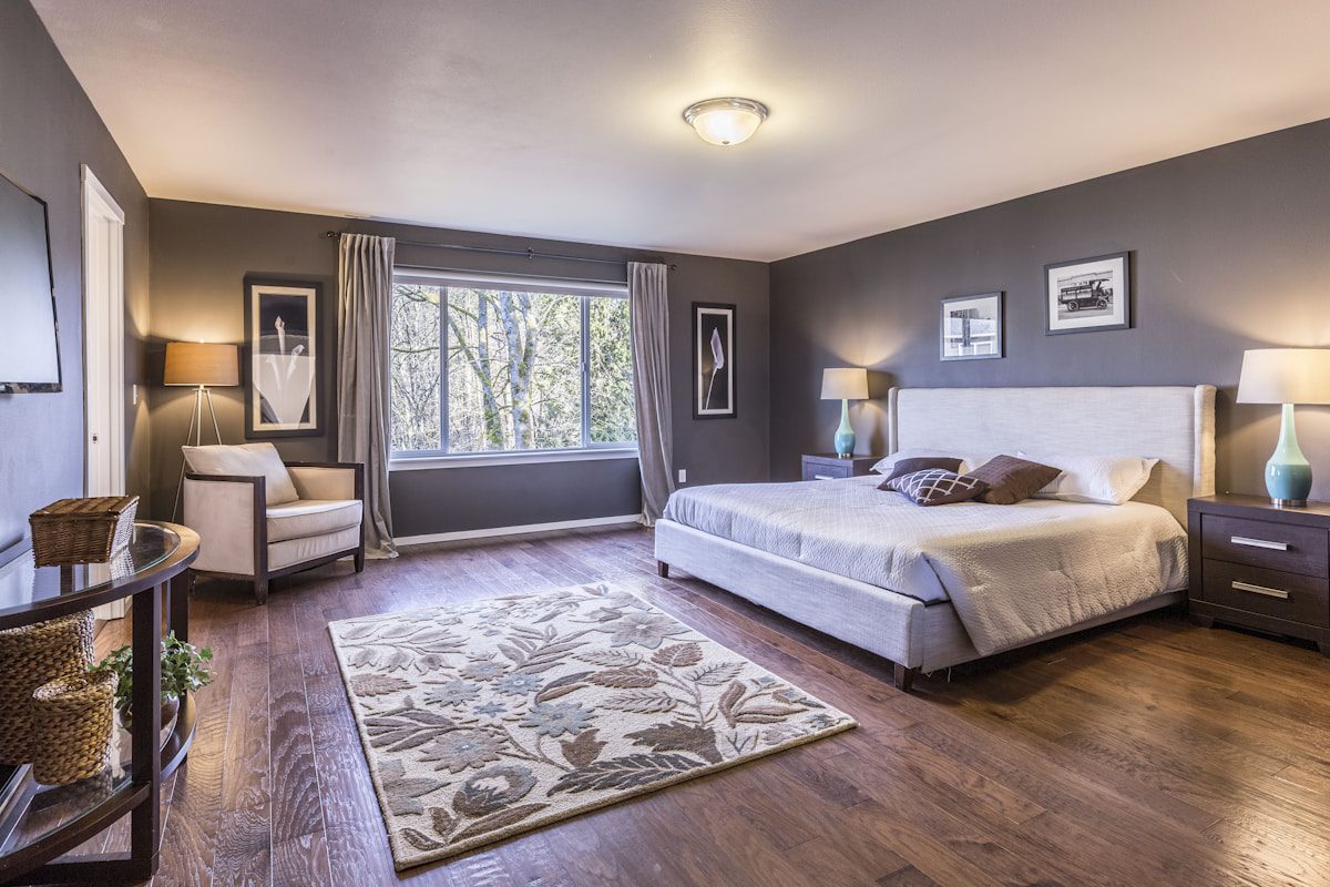A luxury master bedroom