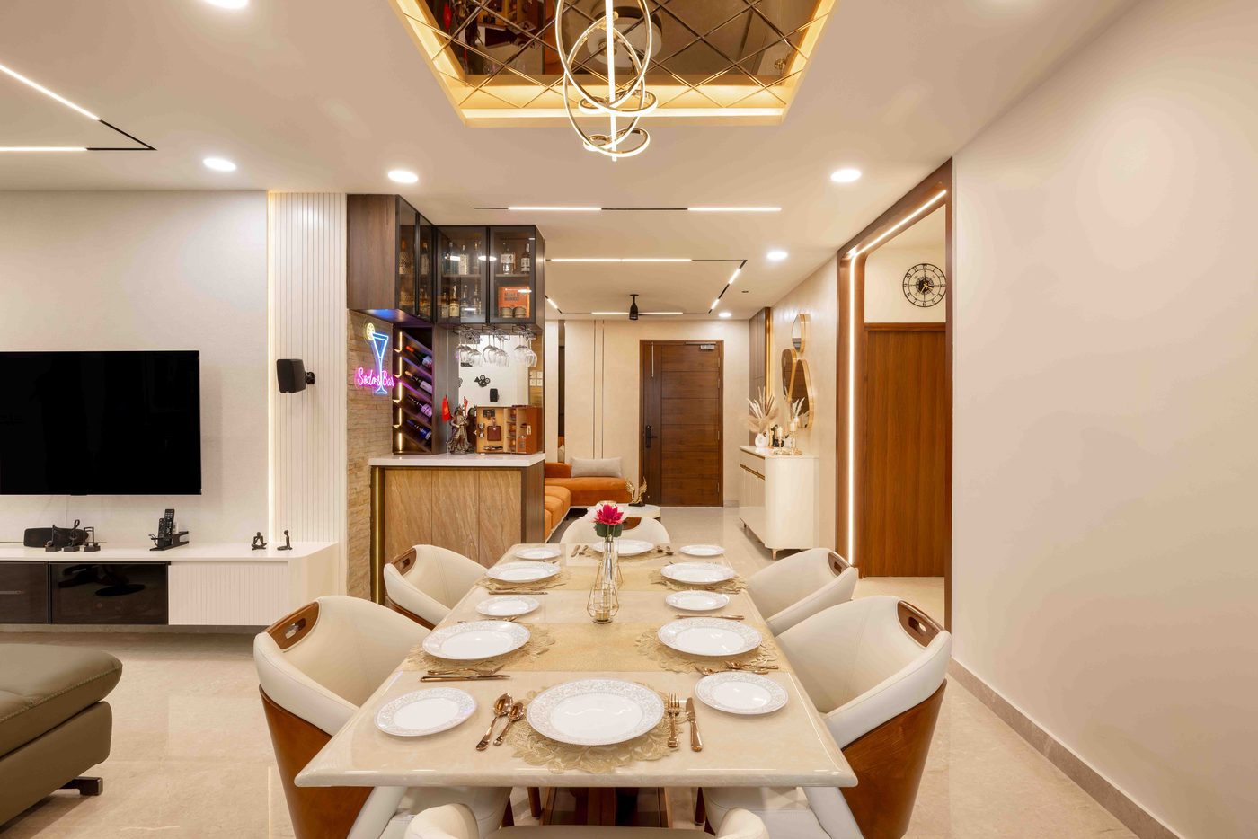 You are currently viewing False ceiling design in Hyderabad: deep trays, and the light that makes them work